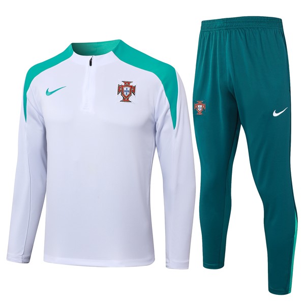 Sudadera De Training Portugal 2024-25 Blanco Verde